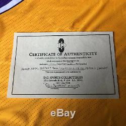 Kobe Bryant Home Team Issued 2012-13 Adidas Jersey Jerry Buss Signed Pro Cut