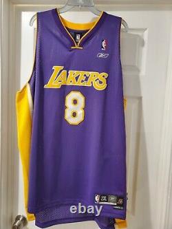 Kobe Bryant Signed Autographed Rare Authentic Gold Reebok Pro Cut Jersey #8
