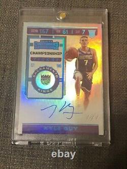 Kyle Guy 2019-20 Panini Contenders Championship Ticket RC Auto #1/1