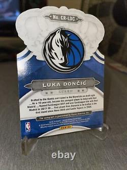 LUKA DONCIC 2018-19 Crown Royale RED DIE-CUT ROOKIE AUTO SP#15/99SUPER RARE