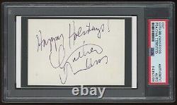 LUTHER VANDROSS Signed Cut Autograph Auto Happy Holidays1 PSA DNA Auto Slabbed