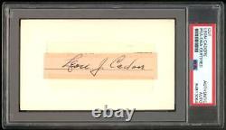 Leon Cadore Signed Cut Auto Autograph PSA/DNA Authentic ES2074