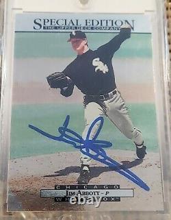 Lot Of 9 Cards Jim Abbott Signed Autographed Die-cut Numbered Archives Rare Htf