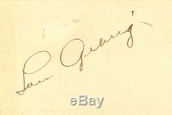 Lou Gehrig Autographed 2011 Upper Deck Exquisite Cut Signatures Card 4/4 162353