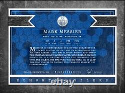 MARK MESSIER Custom Cut signed autographed card Edmonton Oilers