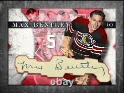 MAX BENTLEY Custom Cut signed autographed card Chicago Blackhawks