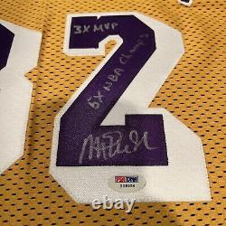 Magic Johnson Signed LAKERS Jersey Cut WithNumbers Autographed PSA/DNA Authentic