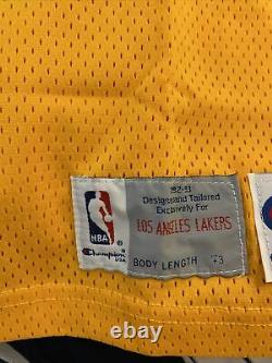 Magic Johnson Signed Pro Cut 1992-93 Los Angeles Lakers Jersey With Beckett COA
