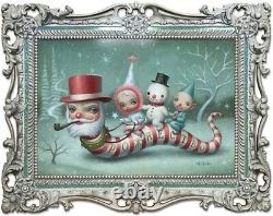 Mark Ryden SANTA WORM die cut art reproduction Limited Edition of 999 Christmas