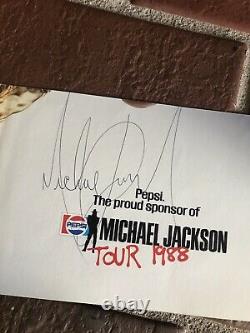 Michael Jackson autograph, Original BAD era signed, cut