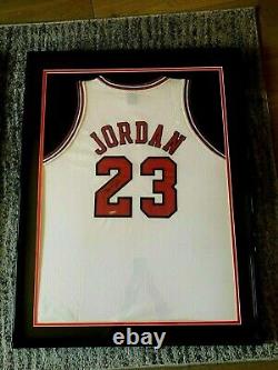 Michael Jordan Framed Autographed Pro Cut Style Jersey UDA SHO11819 MSRP$14999