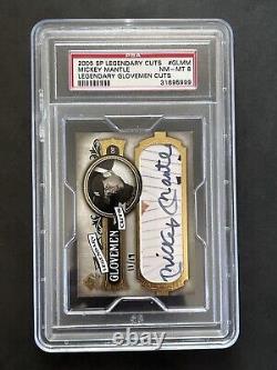 Mickey Mantle Yankees 2005 SP Legendary Cuts Auto Autograph Glovemen 11/19 PSA 8