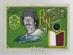 Mike Schmidt 2012 Prime Cuts Retired Jersey Numbers Prime Signatures Auto 1/10