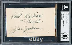Mrs. Joe Jackson Autographed Cut Signature To Gerald (Wife) Beckett 14066536