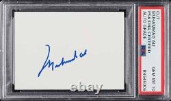 Muhammad Ali Signed Autographed Auto Signature Psa Cut Psa/dna 10 Gem Mint Rare