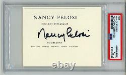Nancy Pelosi Signed Autographed Authentic Cut Signature PSA DNA Encased