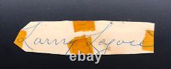 Napoleon Nap Larry Lajoie Signed GPC Trimmed around Autograph with Tape, 1950s