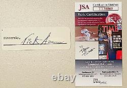 Nick Adams Signed Autographed 1.5 x 4 Cut JSA Certified The Rebel