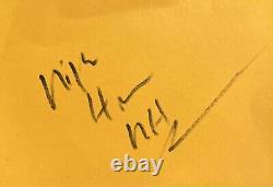 Nipsey Hussle Rapper Signed Autographed 3X4 Index Card Cut