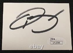 ODELL BECKHAM JR. SIGNED AUTOGRAPHED 2.5x3.5 INCH THICK CUT JSA CERTIFIED