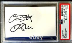 Ozzy Osbourne Signed Autograph Cut Black Sabbath Psa Slab Coa Authenticated