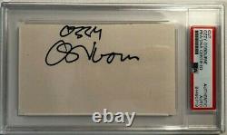 Ozzy Osbourne Signed Autographed 3x5 Cut Black Sabbath Psa/dna Slabbed Coa