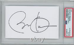 PRESIDENT BARACK OBAMA SIGNED AUTOGRAPHED AUTO 3x5 CUT PSA/DNA CERTIFIED