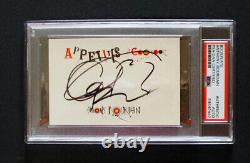 PSA/DNA ANTHONY BOURDAIN SIGNED Cut Autograph from Appetites PSA Encapsulated