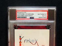 PSA/DNA ANTHONY BOURDAIN SIGNED Cut Autograph from Appetites PSA Encapsulated
