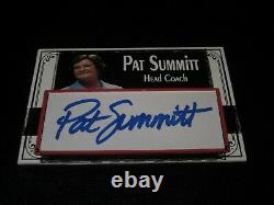 Pat Summitt Signed Autograph Custom Cut Basketball Hall Of Fame Card Rare 1/1
