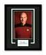 Patrick Stewart Signed Cut 11x14 Framed Star Trek Autographed Authentic Jsa Coa