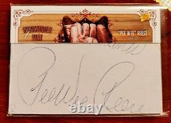 Pee Wee Reese Full-card Cut Auto Autograph Signed Brkln La Dodgers Hof 1/1
