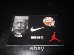 Phil Knight Signed Autographed Custom Cut Basketball Hall Of Fame Card-nike