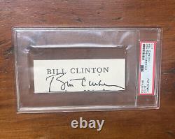 President Bill Clinton Signed Cut PSA Autograph
