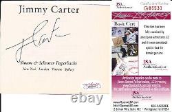 President Jimmy Carter Signed Cut Autographed JSA Full Signature