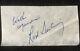 Rod Serling, Signed Autograph 1.75x 3.5 Cut Paper, Twilight Zone, Rare