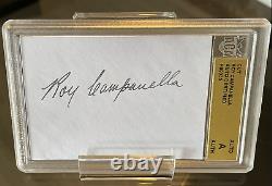 ROY CAMPANELLA Signed Cut/ AUTO Certified ACA Authentic Pre Accident DODGERS HOF
