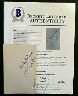 Rare 1966 David Bowie Signed Autographed Cut Bowie Was 19yrs Old! Beckett Coa