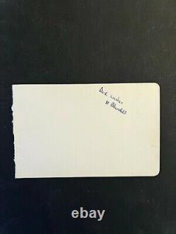 Rare 1966 David Bowie Signed Autographed Cut Bowie Was 19yrs Old! Beckett Coa