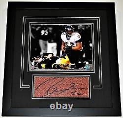 Ray Lewis Signed Autographed Cut FRAMED Baltimore Ravens 8x10 inch Photo + Proof