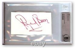 Raymond Burr Signed Autographed Cut Signature Perry Mason Ironside BAS 0908