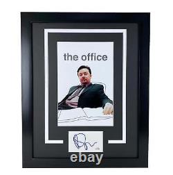 Ricky Gervais Signed Cut Custom Framed 16x20 The Office Autographed ACOA