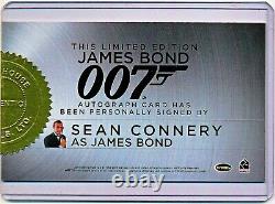 Rittenhouse James Bond 007 Sean Connery Incentive Cut Autograph Auto Signed