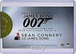 Rittenhouse James Bond 007 Sean Connery Inscription Cut Autograph Auto Signed