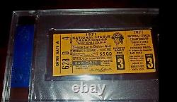 Roberto Clemente 1971 Playoffs ticket Pirates Signed Cut AUTO PSA/DNA Authentic