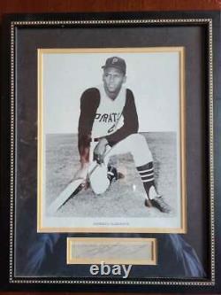 Roberto Clemente JSA Loa Signed Framed 15x12 Cut With Photo Autograph