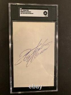 Roberto Clemente Pittsburgh Pirates Signed Cut Sgc Slabbed Auto #2