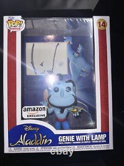 Robin Williams Signed Cut in Custom Genie with Lamp 14 Funko Pop JSA VV78209