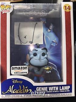 Robin Williams Signed Cut in Custom Genie with Lamp 14 Funko Pop JSA VV78209