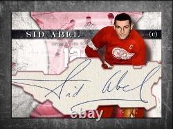SID ABEL Custom Cut signed autographed card Detroit Red Wings